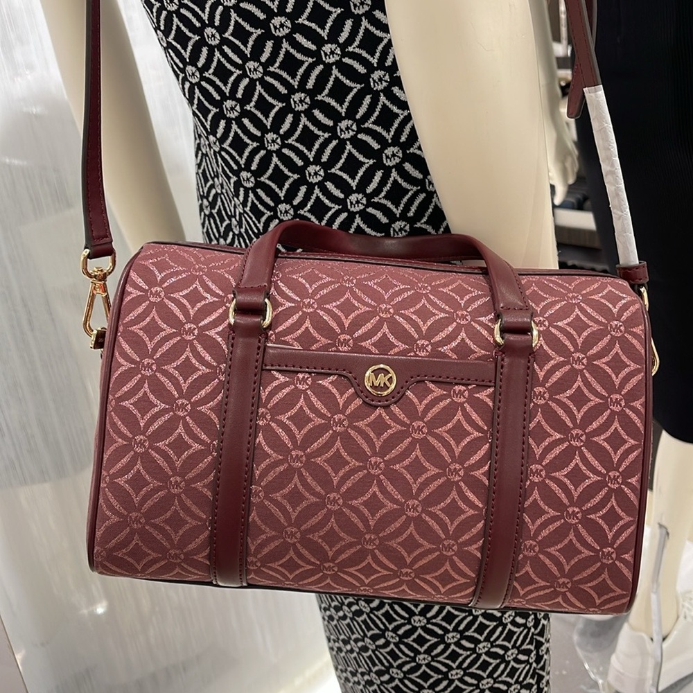 MICHAEL KORS JST TRAVEL MEDIUM DUFFLE SATCHEL SHOULDER CROSSBODY BAG MK … - Picture 16 of 16